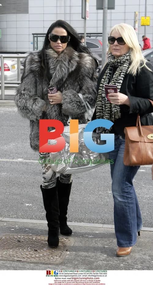 Katie Price at Heathrow