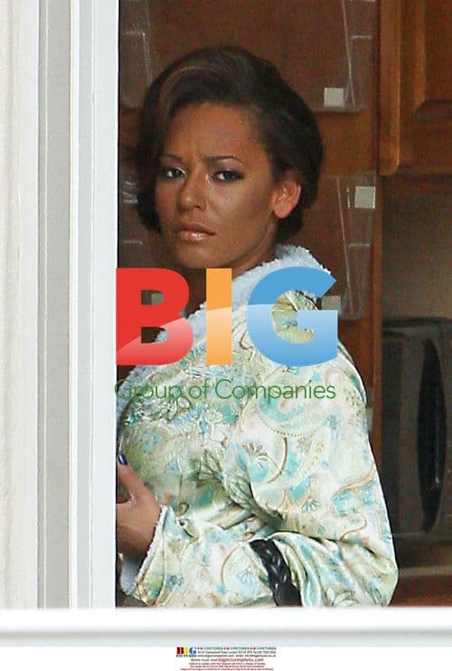 Melanie B in Green Dressing Gown