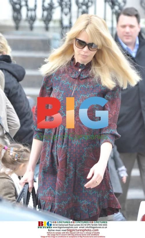 Claudia Schiffer on School Run