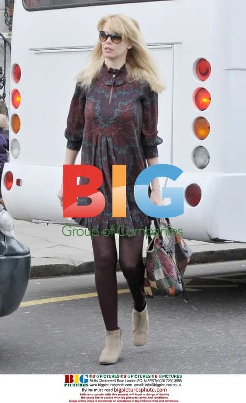 Claudia Schiffer on School Run