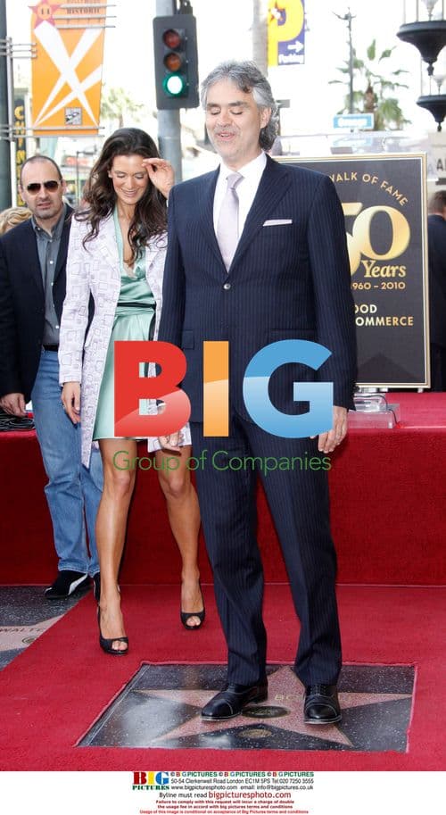 Andrea Bocelli Honored with Walk of Fame Star