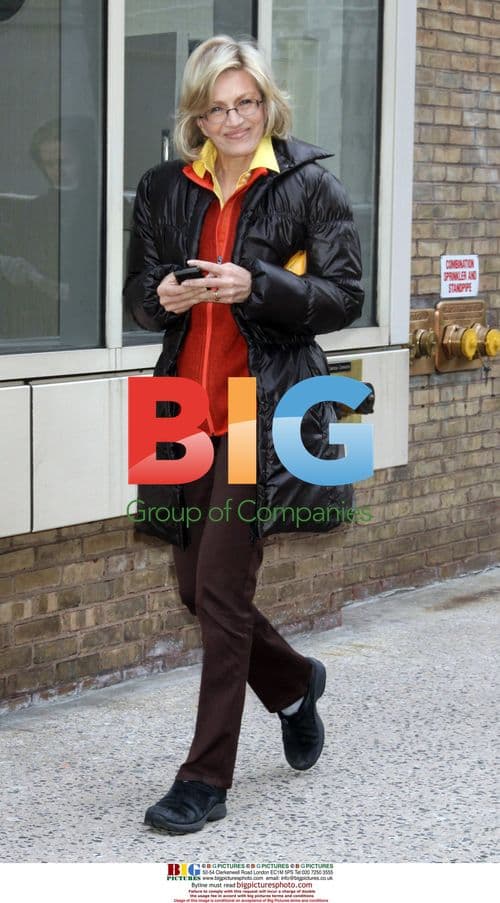 Diane Sawyer outside studio in NYC