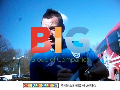 John Terry signs autographs at England training camp