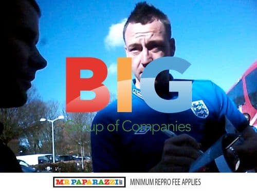 John Terry signs autograph at England camp