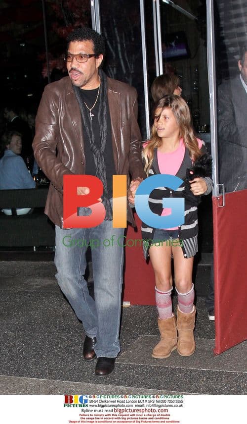 Lionel Richie and Daughter Sophia Leave Boa Steakhouse