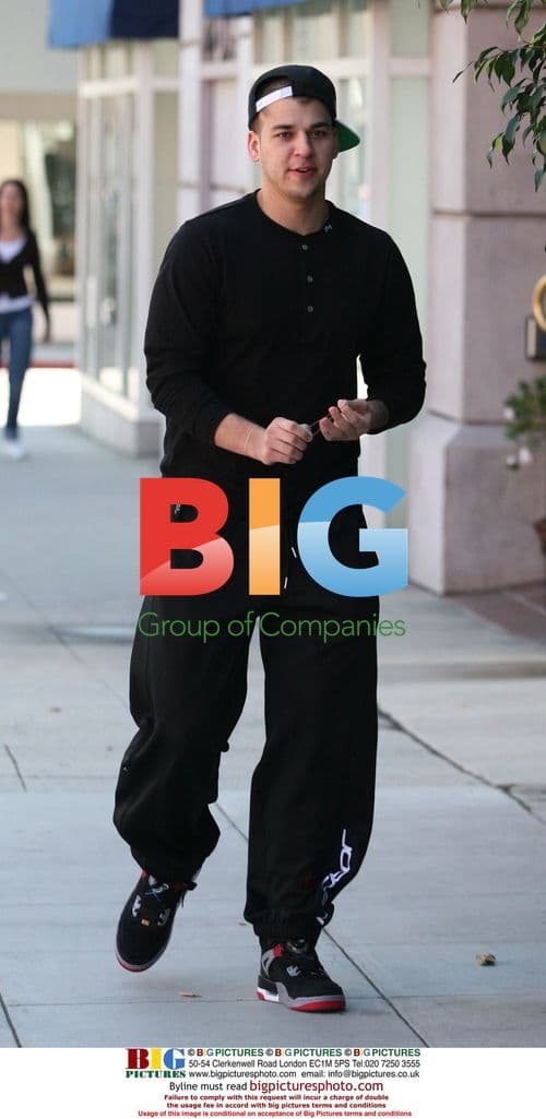 Rob Kardashian on Bedford Drive