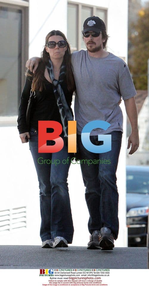 Christian Bale & Wife Lunch in Pacific Palisades