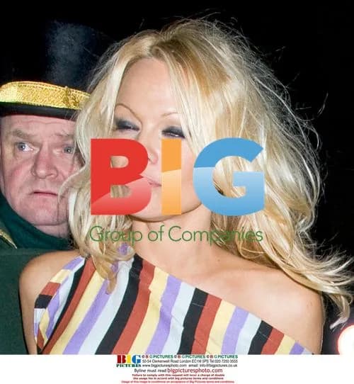 Pamela Anderson Arrives at London Hotel