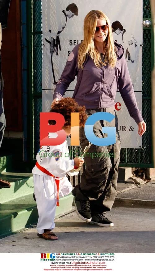 Heidi Klum Takes Kids to Karate Class