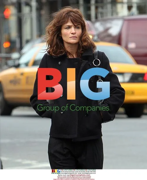Helena Christensen Spotted in West Village