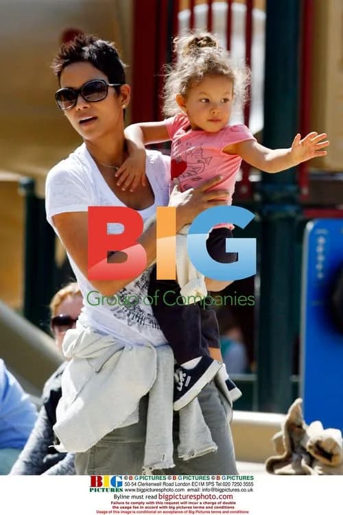 Halle Berry with daughter Nahla at park