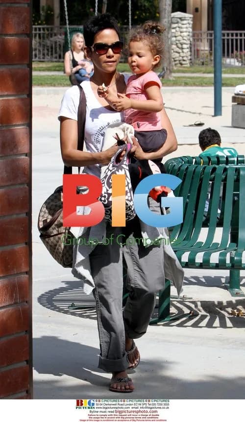 Halle Berry and Daughter at Park