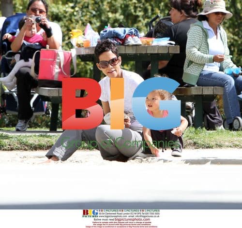 Halle Berry and Daughter at Park