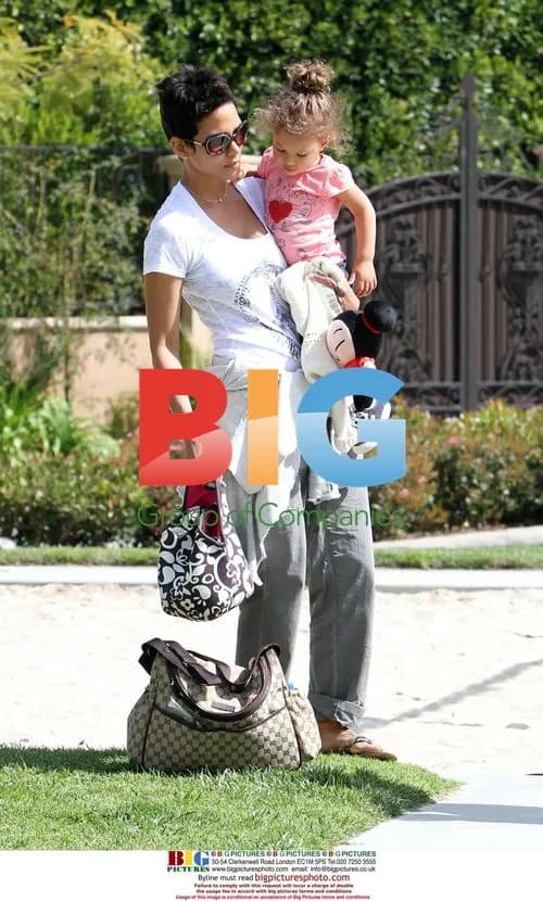 Halle Berry and daughter Nahla at park