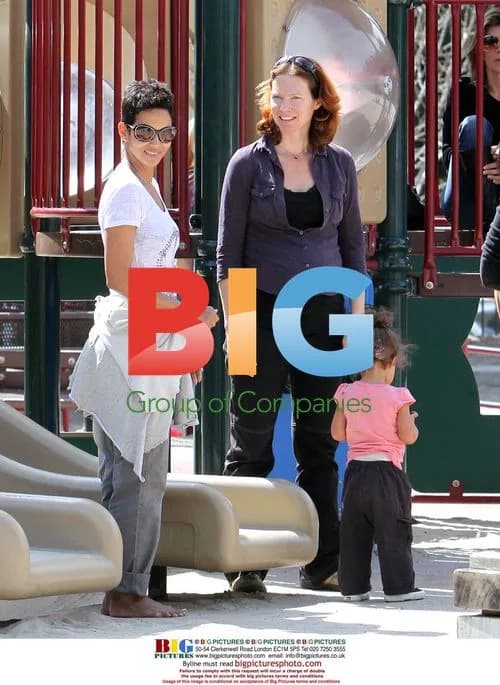 Halle Berry with daughter Nahla at park