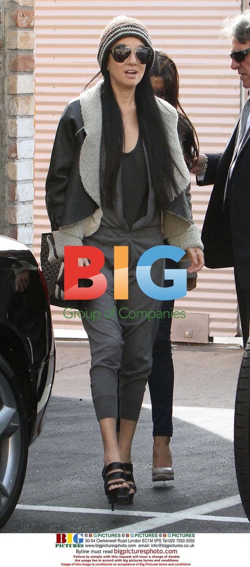 Vera Wang and Evan Lysacek Leaving DWTS Rehearsal