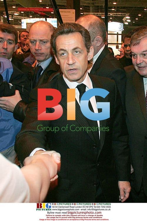 Sarkozy at Farming Fair in Paris