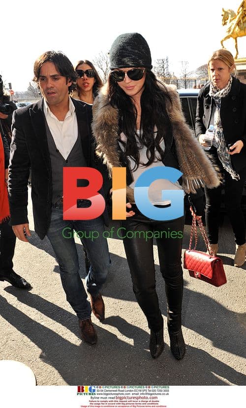 Lindsay Lohan in Paris Fashion Week