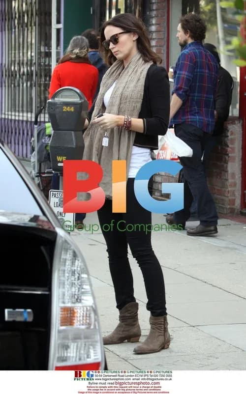 Emily Blunt Lunches in WeHo