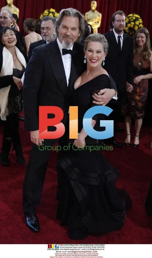 Jeff Bridges and Susan Geston at Oscars
