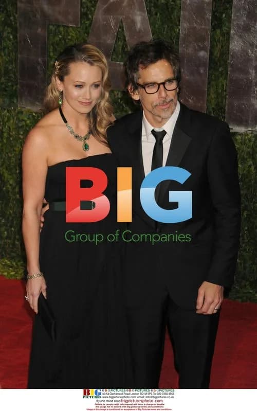 Ben Stiller and Christine Taylor at Oscars After Party
