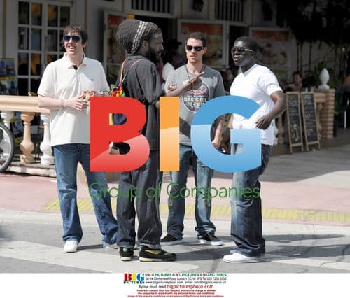 Wayne Bridge with Man City Pals in Miami