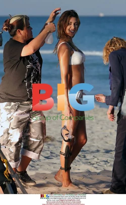 Model Belen Rodriguez Films Cellphone Ad in Miami