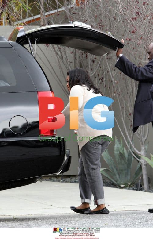 Oprah Winfrey visits friend's house in LA