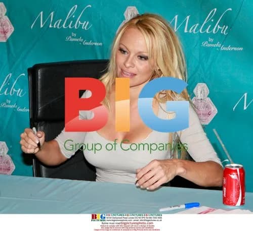Pamela Anderson Promotes Fragrances