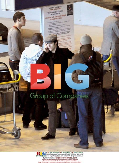 Tahar Rahim and Luc Besson at Paris Airport