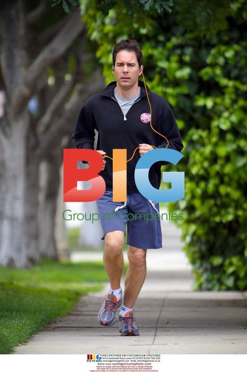 Eric McCormack Jogging in LA
