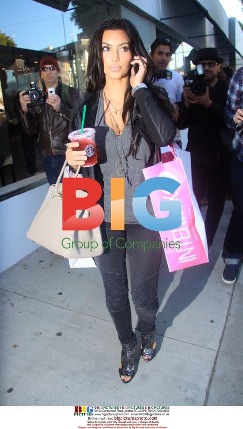 Kim Kardashian Shops in LA