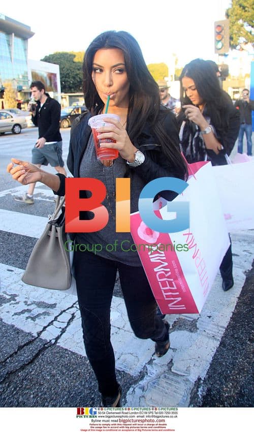 Kim Kardashian shops in LA