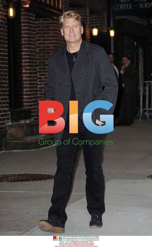 Joe Simpson Arriving at David Letterman Show