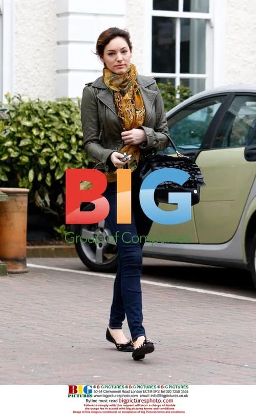 Kelly Brook spotted near home