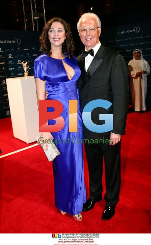 Lilly Becker and Franz Beckenbauer at Laureus World Sport Awards 2010