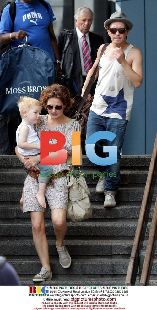 Mark Owen and Family Arrive in London