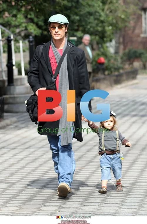 Matthew McConaughey with son Levi at Central Park Zoo
