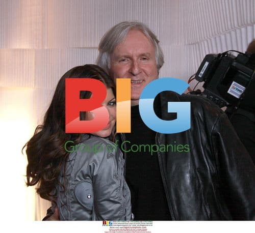 Fergie and James Cameron at Samsung 3D TV Launch