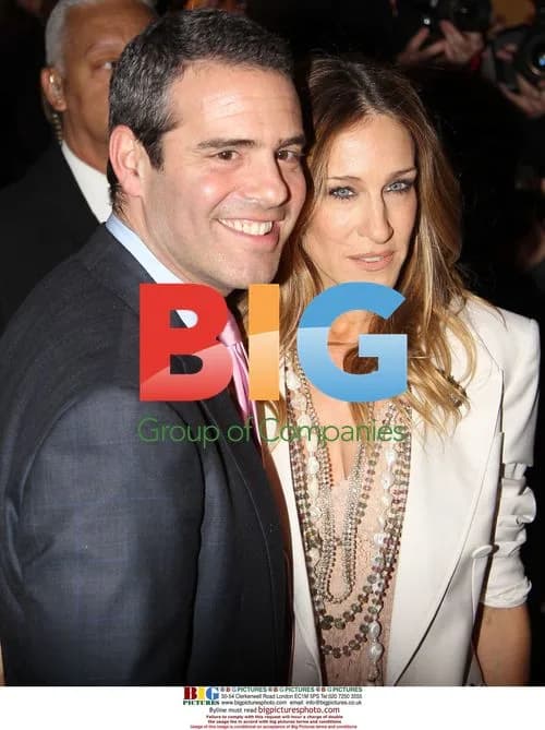 Andy Cohen and Sarah Jessica Parker at Bravo Upfront