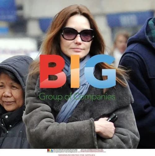 Carla Bruni Sarkozy Picking Up Son Aurelien from School