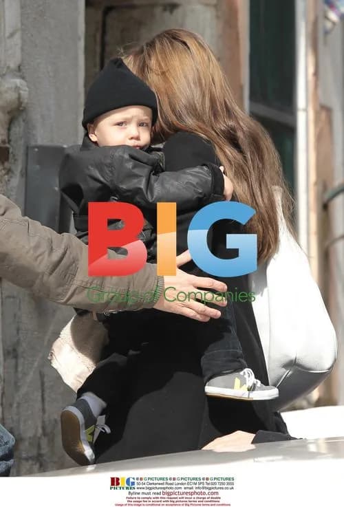 Brad Pitt, Angelina Jolie and Twins at Venice Hotel