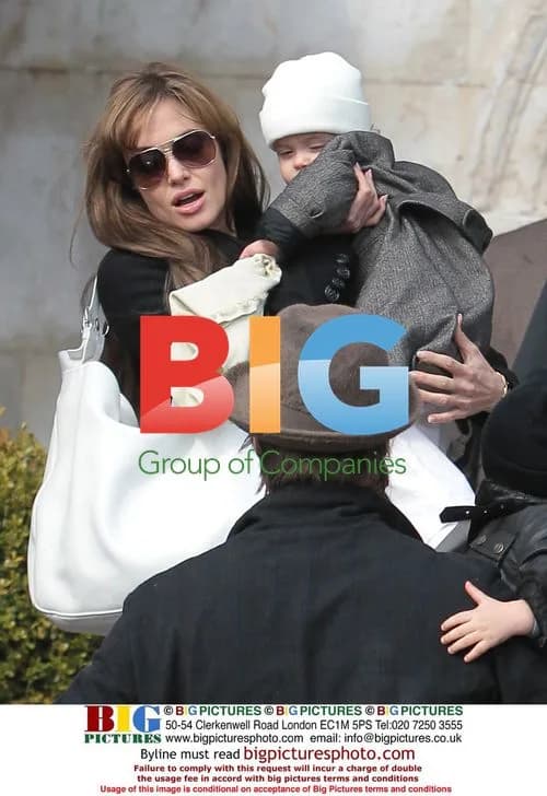 Brad Pitt, Angelina Jolie and Twins Visit Venice