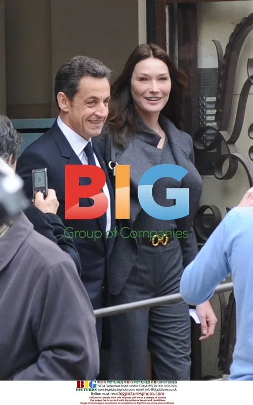 Nicolas Sarkozy and Carla Bruni Sarkozy Vote Together in Paris