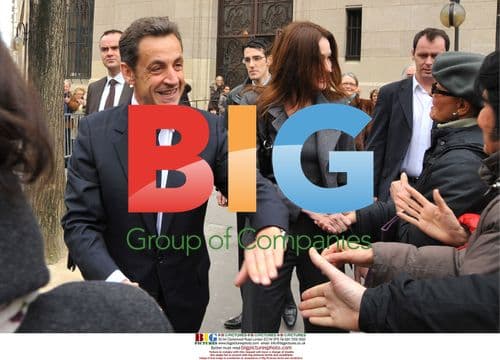 Nicolas Sarkozy and Carla Bruni Sarkozy Voting