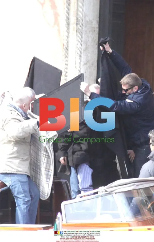Johnny Depp Shielded on Film Set