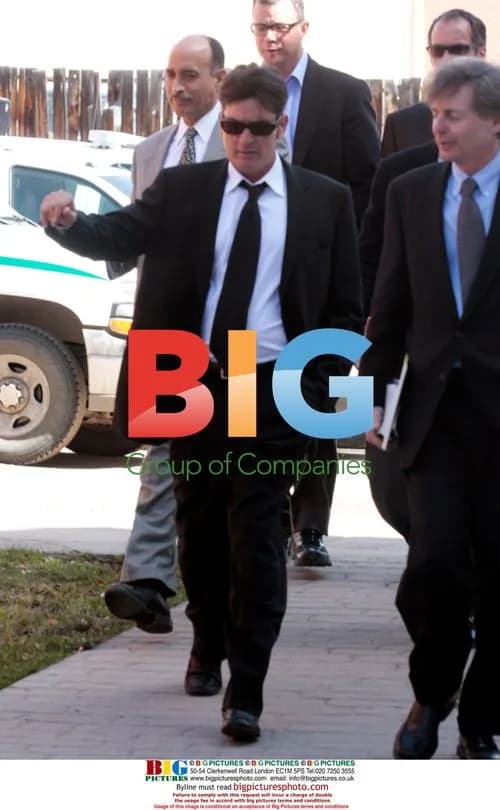 Charlie Sheen Arrives at Court