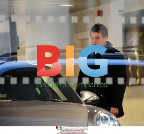 James Corden Shopping at Porsche in London