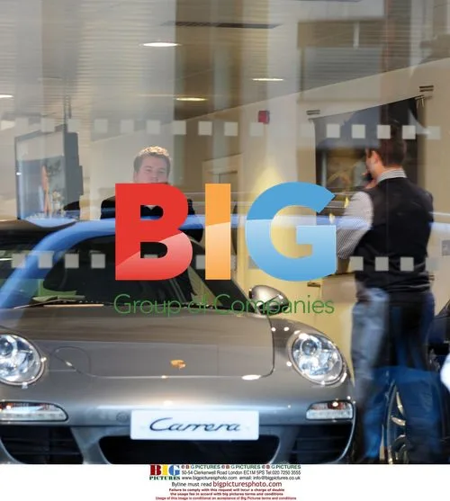 James Corden Shops at Porsche in London
