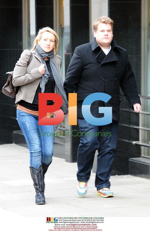 Actor James Corden shops at Porsche in London